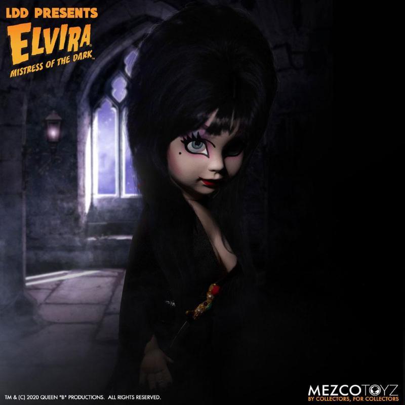 Elvira Mistress Of The Dark Living Dead Dolls Elvira Doll Mezco Toyz