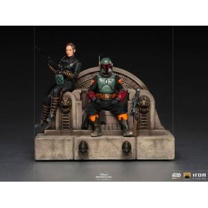 The Mandalorian Deluxe Art Scale Boba Fett an Fennec Iron Studios