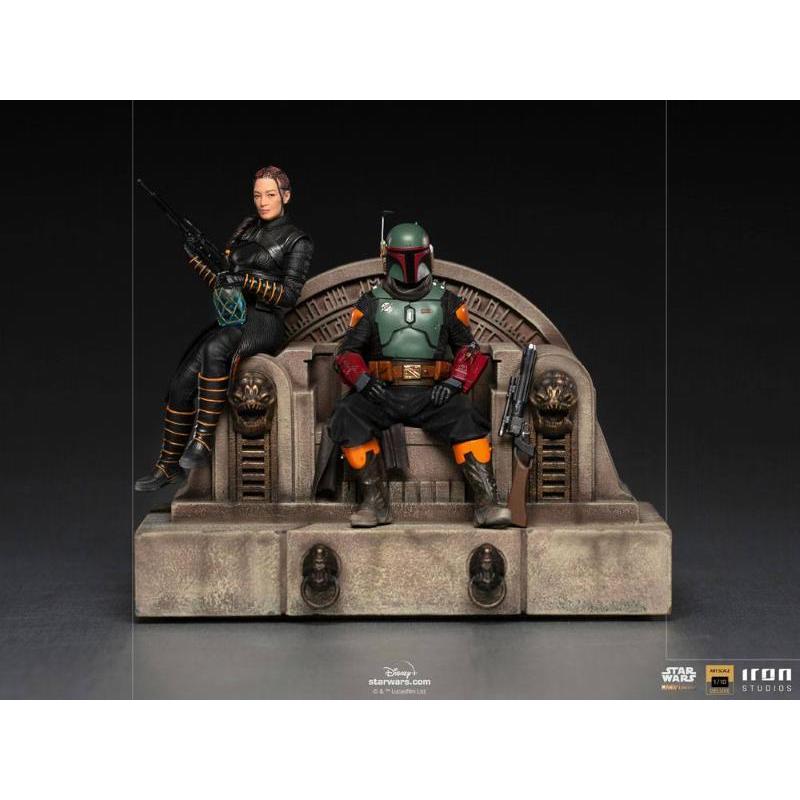 The Mandalorian Deluxe Art Scale Boba Fett an Fennec Iron Studios