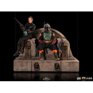 The Mandalorian Deluxe Art Scale Boba Fett an Fennec Iron Studios