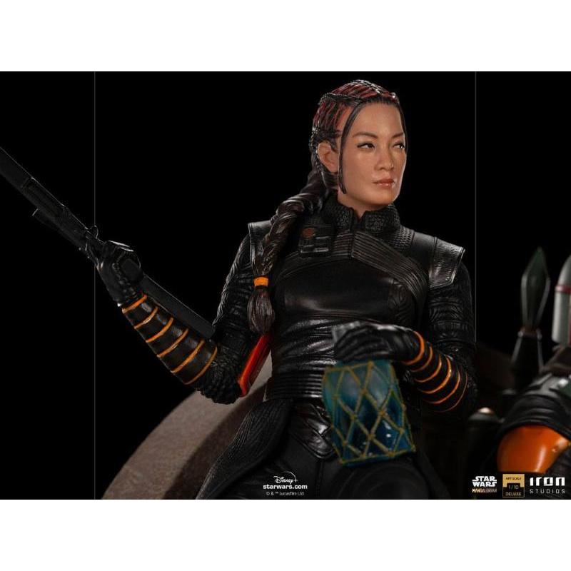 The Mandalorian Deluxe Art Scale Boba Fett an Fennec Iron Studios