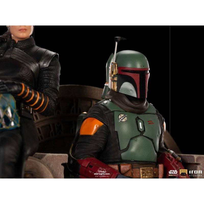 The Mandalorian Deluxe Art Scale Boba Fett an Fennec Iron Studios