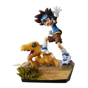 Digimon Adventure G.E.M. Series Taichi Yagami and Agumon 20th Anniversary Megahouse