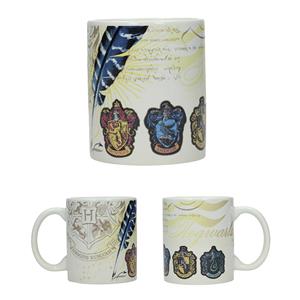 Hp House Emblems White Tazza