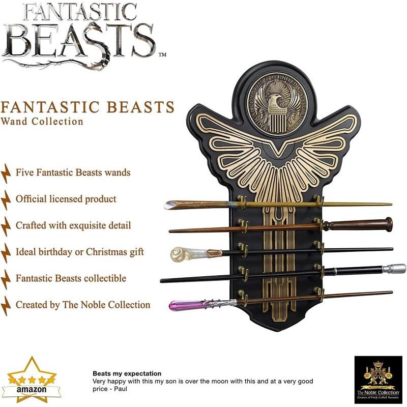 Fantastic Beast: Wall Wand Display Collection Noble Collection