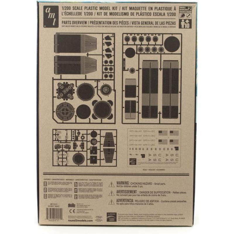 Plastic Model Kit 1/200 Saturn V Rocket + Apollo Amt