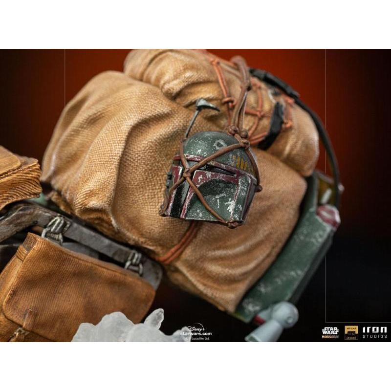 Star Wars Deluxe Art Scale 1/10 Mandalorian on Speederbike