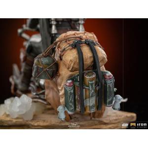 Star Wars Deluxe Art Scale 1/10 Mandalorian on Speederbike