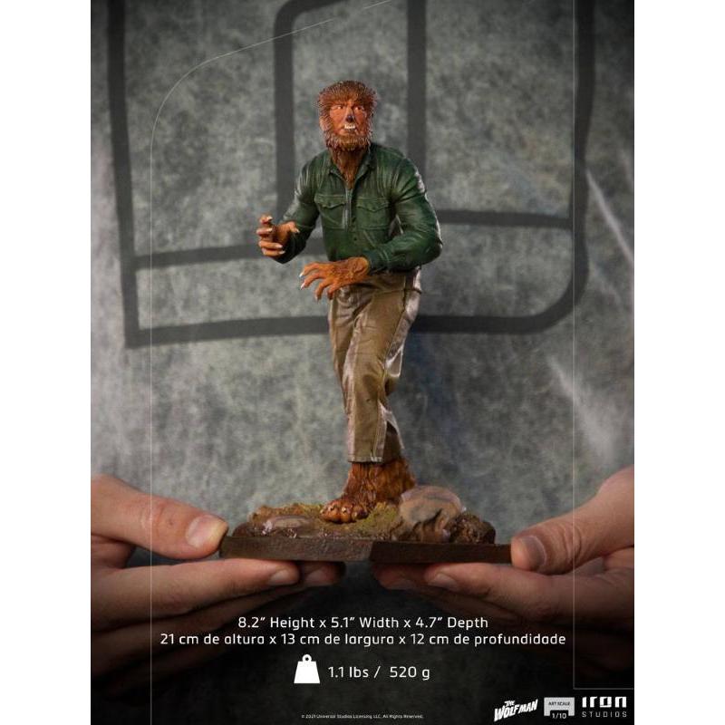 Universal Monsters Art Scale 1/10 The Wolf Man Iron Studios