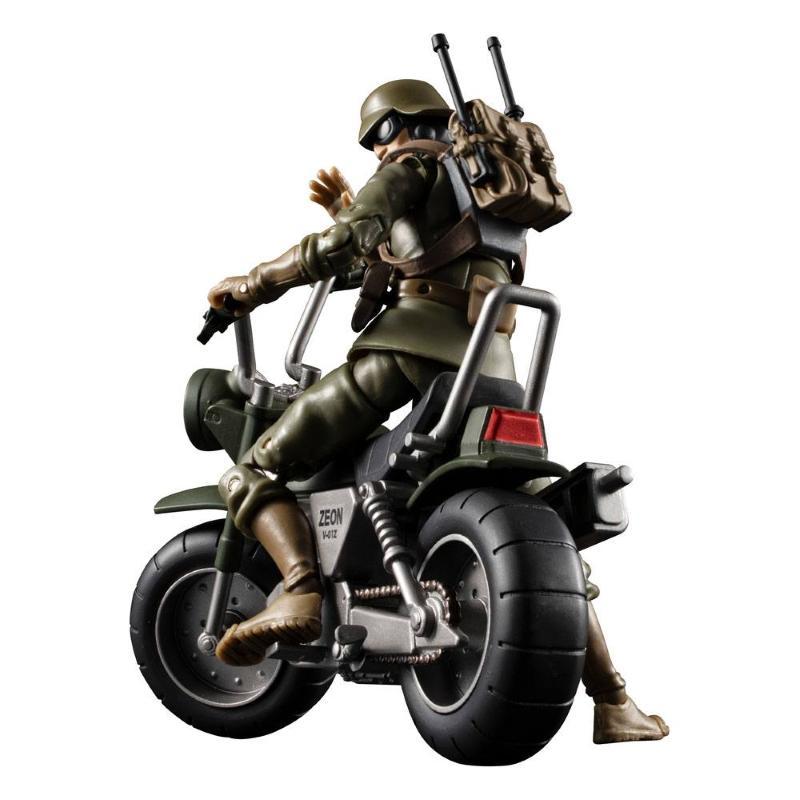 Mobile Suit Gundam GMG Zeon Soldier with Motorcycle Megahouse