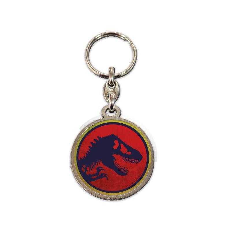 Jurassic Park Logo Round Metal Portachiavi Sd Toys