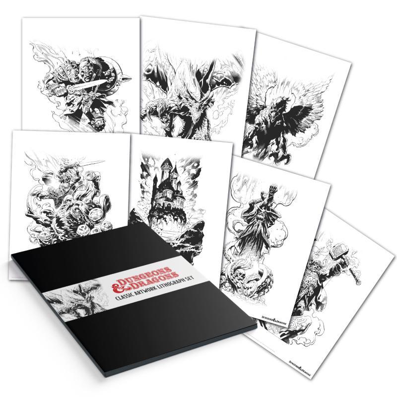 Dungeons & Dragons Lithograph Set Fanattik