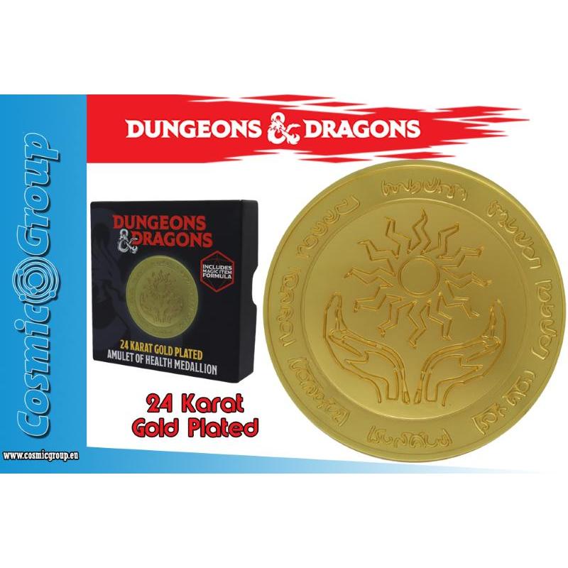Dungeons&Dragons 24k Gold Plat.Medallion Fanattik