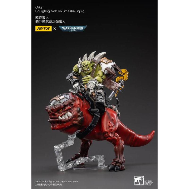 Joytoy Warhammer 40k 1/18 Orks Squighog Nob On Smasha Squig