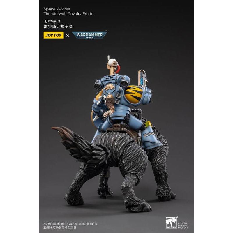 Joytoy Warhammer 40k 1/18 Space Wolves Thunderwolf Cavalry Frode