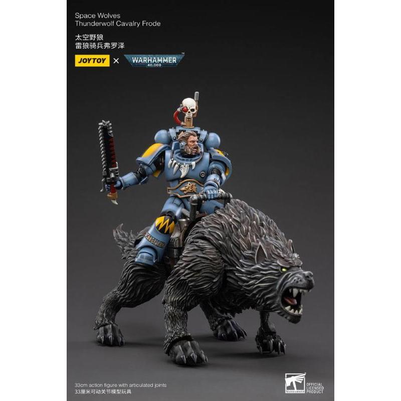 Joytoy Warhammer 40k 1/18 Space Wolves Thunderwolf Cavalry Frode