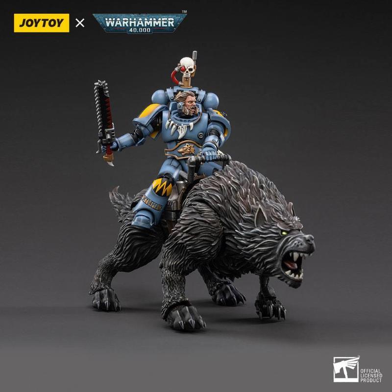 Joytoy Warhammer 40k 1/18 Space Wolves Thunderwolf Cavalry Frode