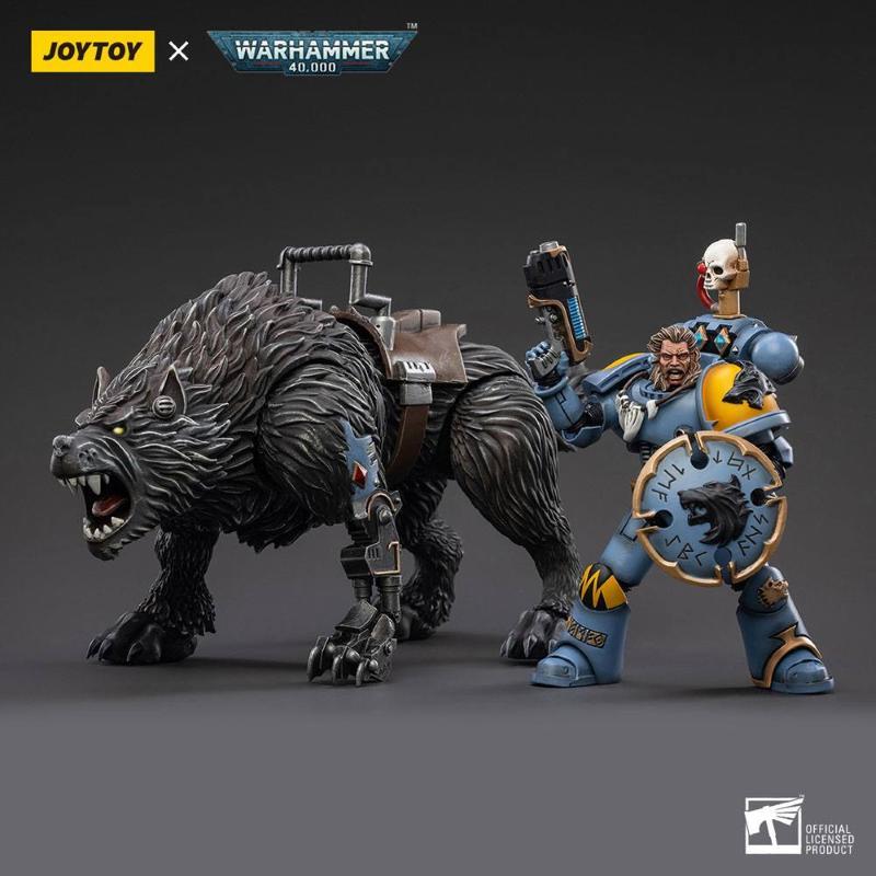Joytoy Warhammer 40k 1/18 Space Wolves Thunderwolf Cavalry Frode