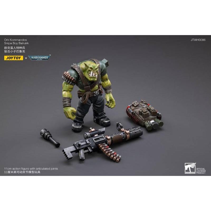 Joytoy Warhammer 40k 1/18 Ork Kommandos Snipa Boy Balrukk