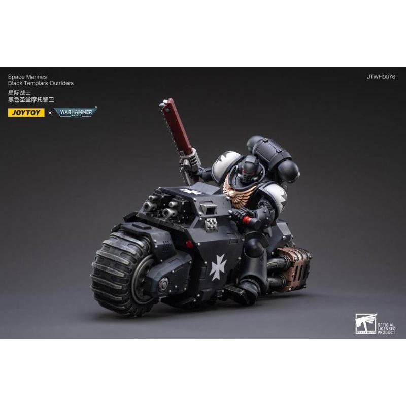 Joytoy Warhammer 40k Vehicle 1/18 Black Templars Outrider Bike