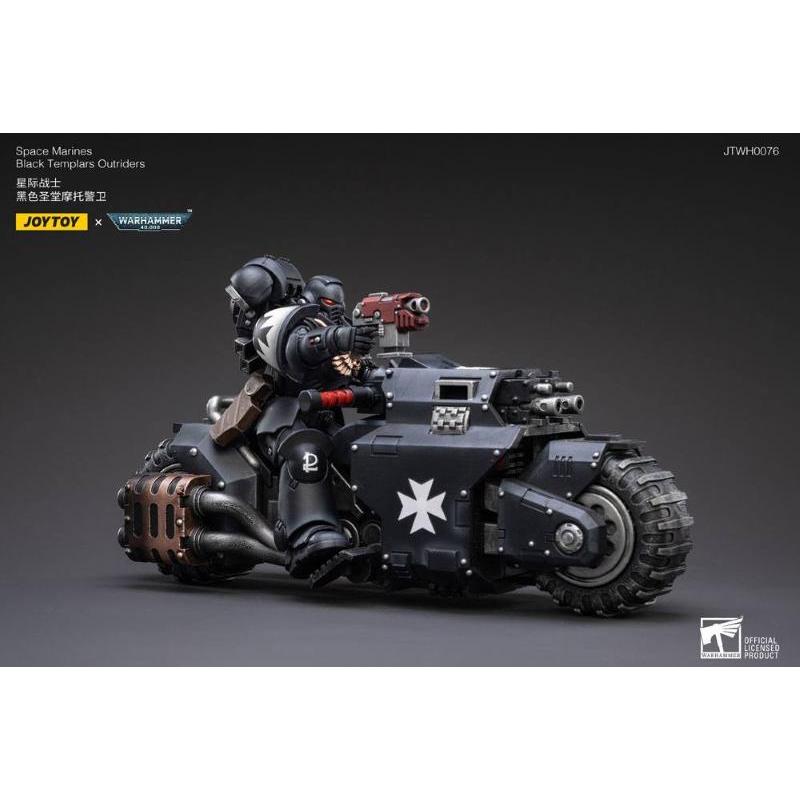 Joytoy Warhammer 40k Vehicle 1/18 Black Templars Outrider Bike