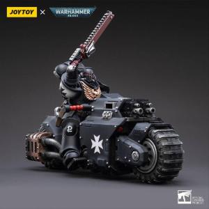 Joytoy Warhammer 40k Vehicle 1/18 Black Templars Outrider Bike
