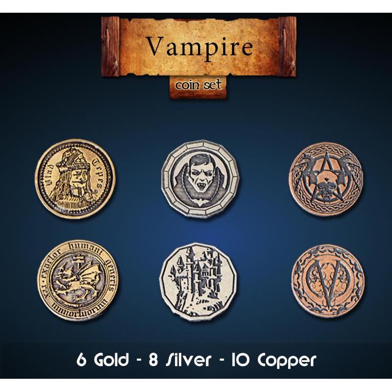 Vampire Metal Coins Set (24) Dm Vault