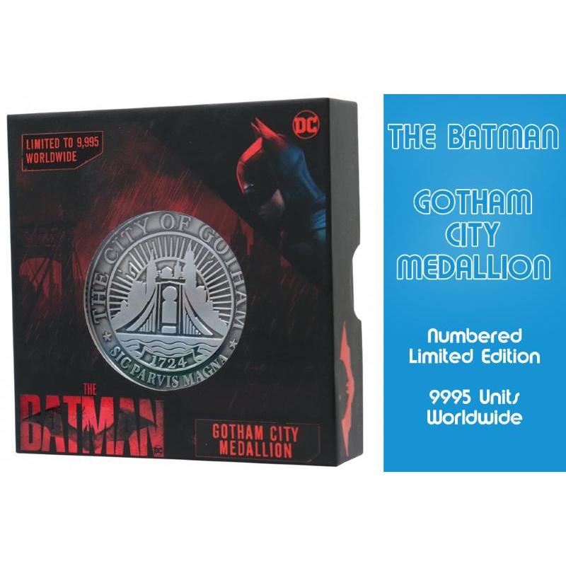 The Batman Gotham Metal Medallion Ltd Ed Fanattik