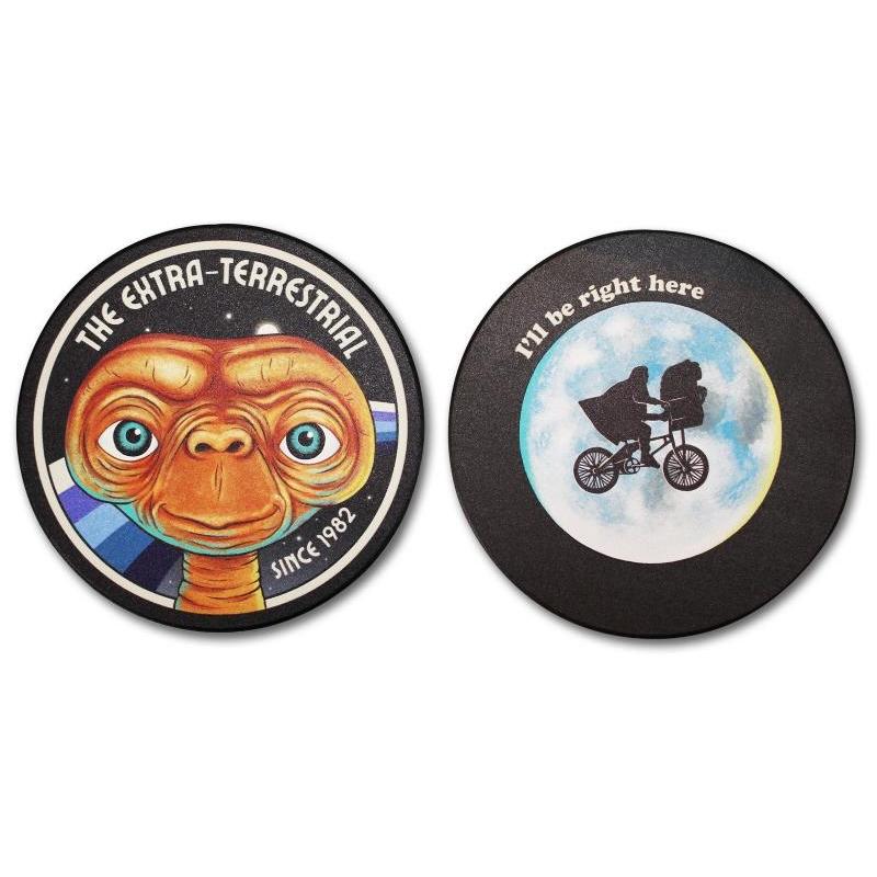 E.T. Set Of 2 Ceramic Coasters Hmb