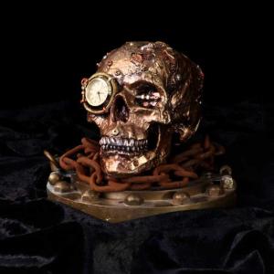 Steampunk Skull Clock NEMESIS NOW