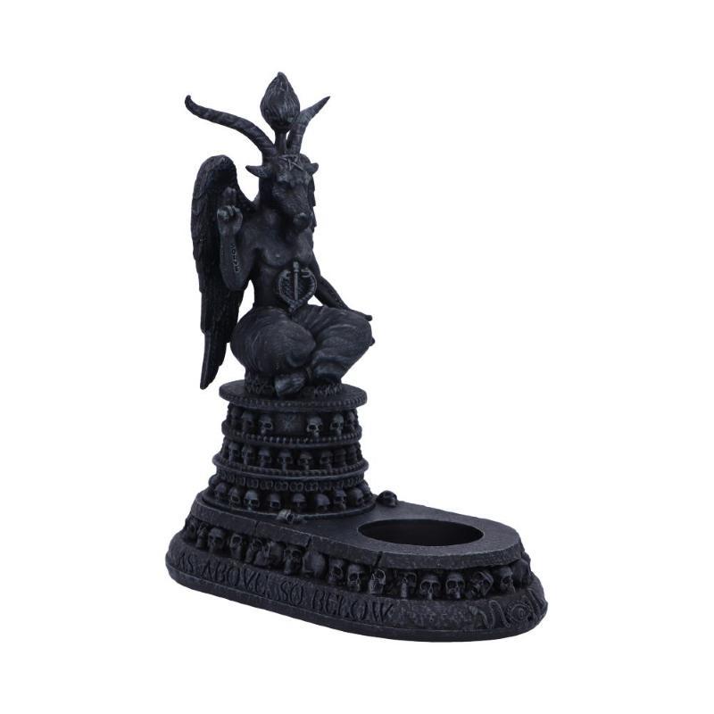Exc Baphomet's Devotion Tea Light Holder NEMESIS NOW