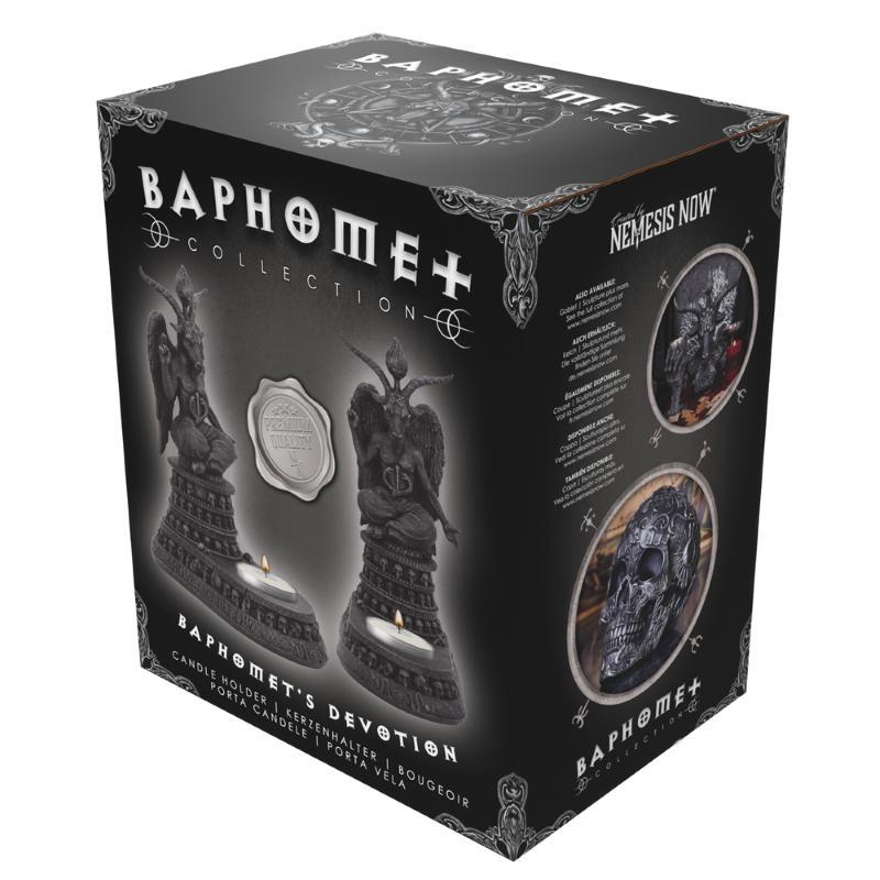 Exc Baphomet's Devotion Tea Light Holder NEMESIS NOW
