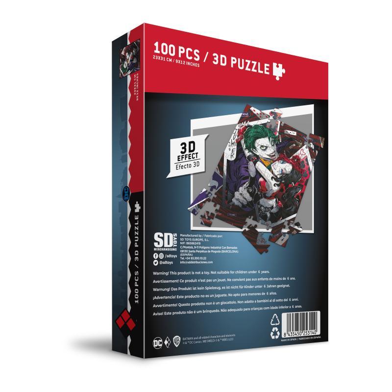 Joker&Harley Quinn Manga 3d 100 Pcs Puzz SD TOYS