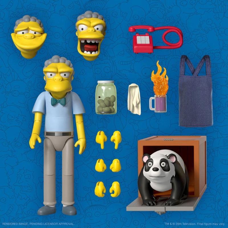 The Simpsons Ultimates Action Figure Moe Super7