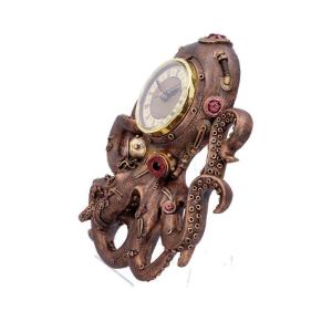 STEAMPUNK OCTOPUS SQUID WALL CLOCK