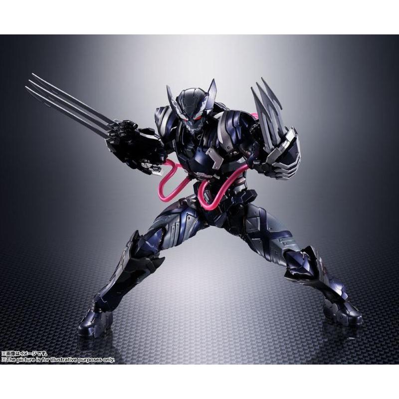 Tech-On Avengers S.H. Figuarts Venom Symbiote Wolverine Bandai