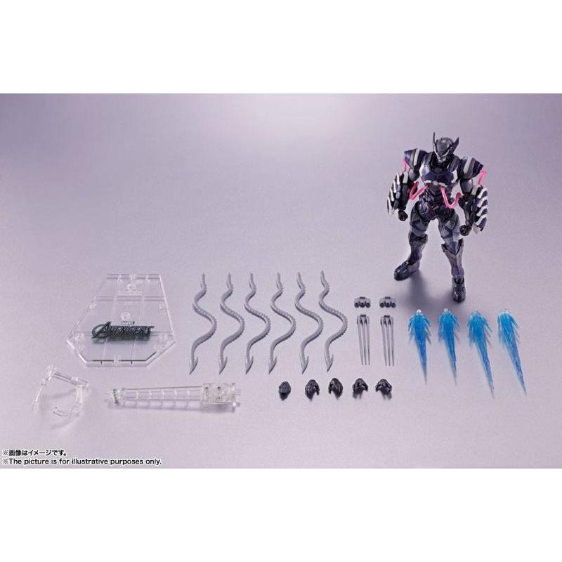 Tech-On Avengers S.H. Figuarts Venom Symbiote Wolverine Bandai
