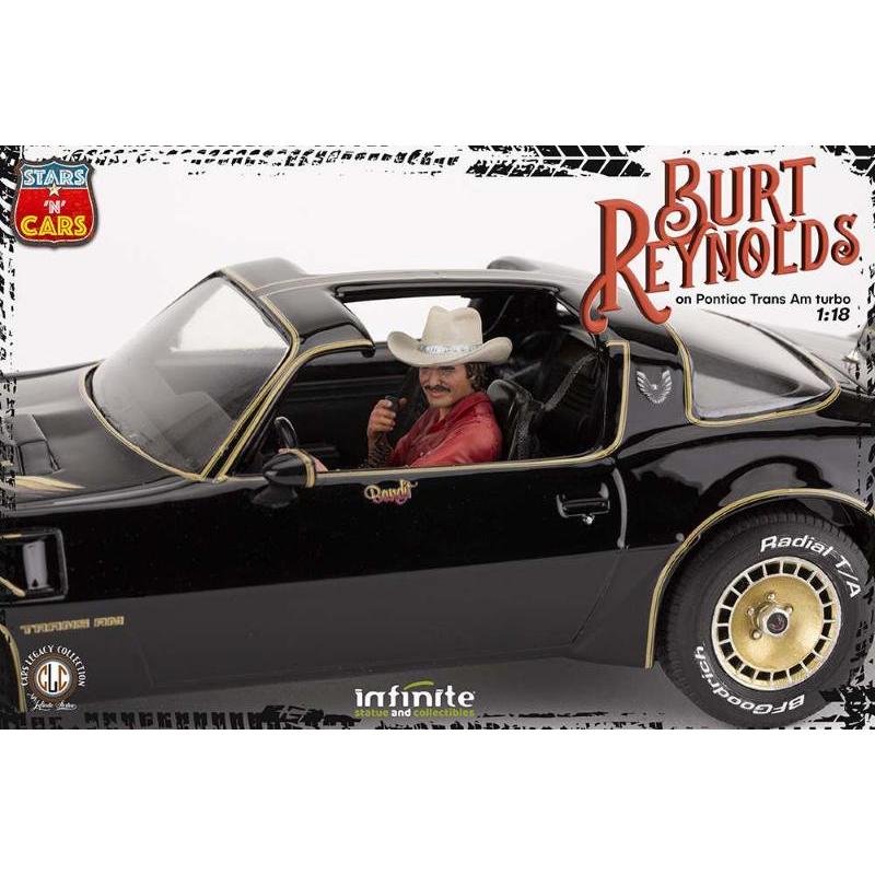 Burt Reynolds On Pontiac Firebird Trans Am 1980 1:18 Infinite Statue