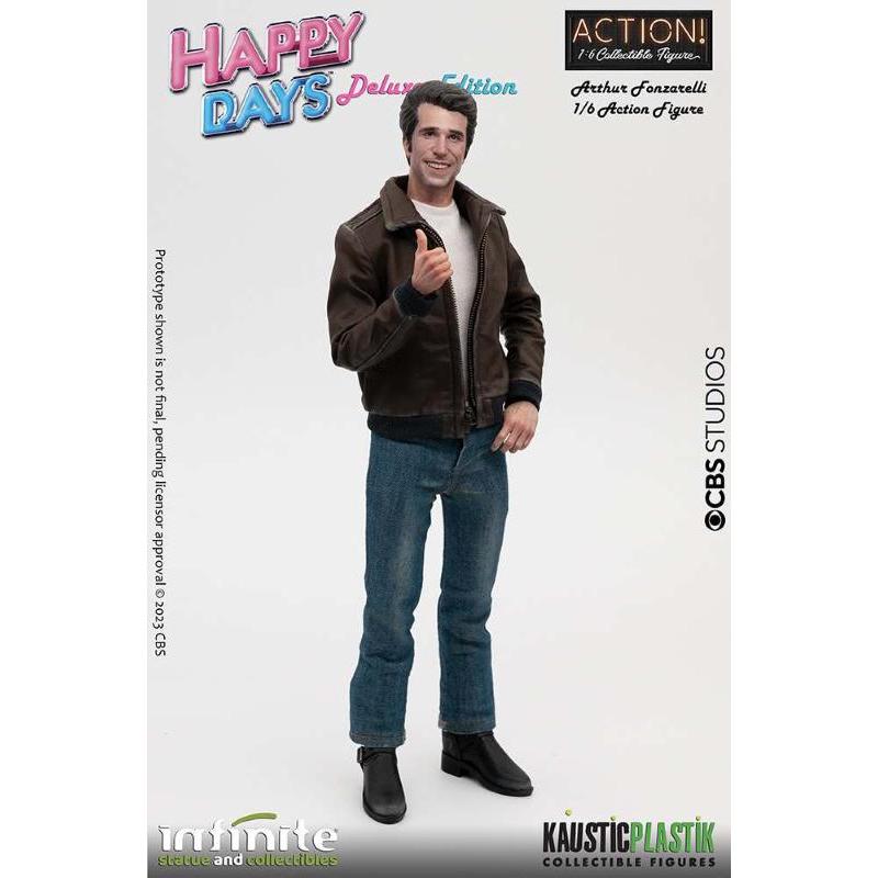Happy Days Fonzie With Juke-Box 1/6 Deluxe Action Figure Infinite Statue
