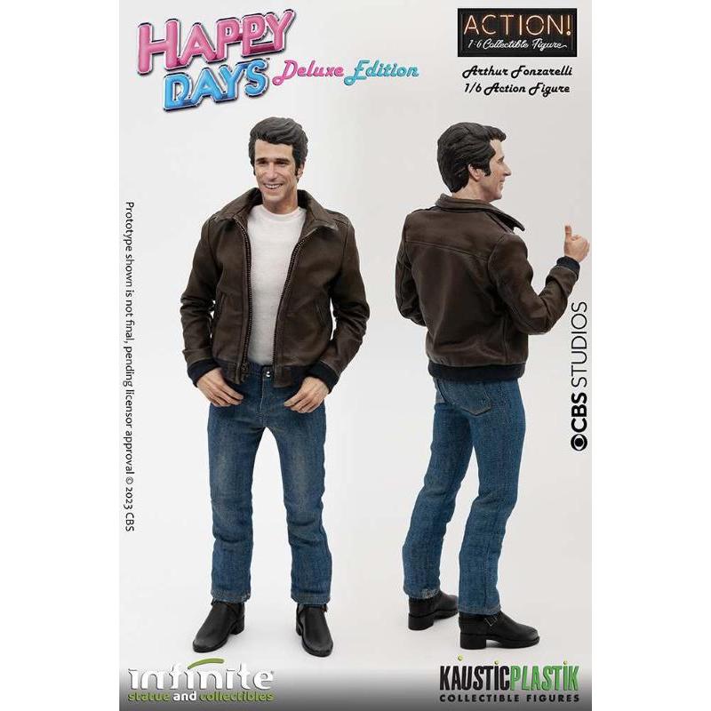 Happy Days Fonzie With Juke-Box 1/6 Deluxe Action Figure Infinite Statue
