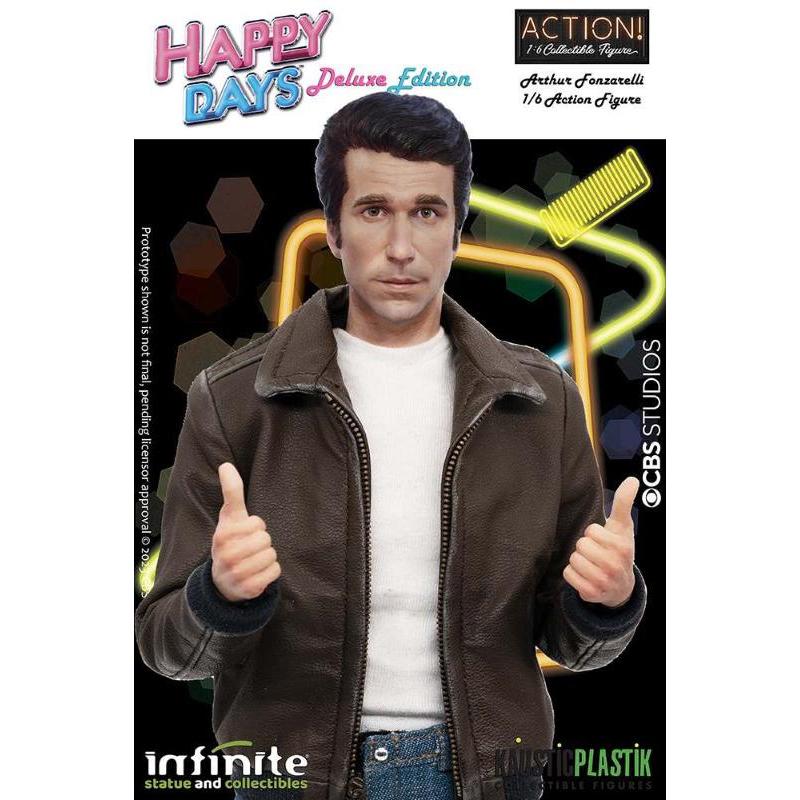 Happy Days Fonzie With Juke-Box 1/6 Deluxe Action Figure Infinite Statue