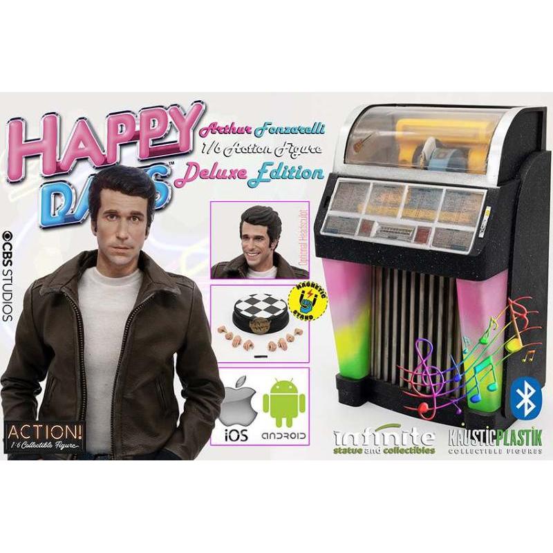 Happy Days Fonzie With Juke-Box 1/6 Deluxe Action Figure Infinite Statue