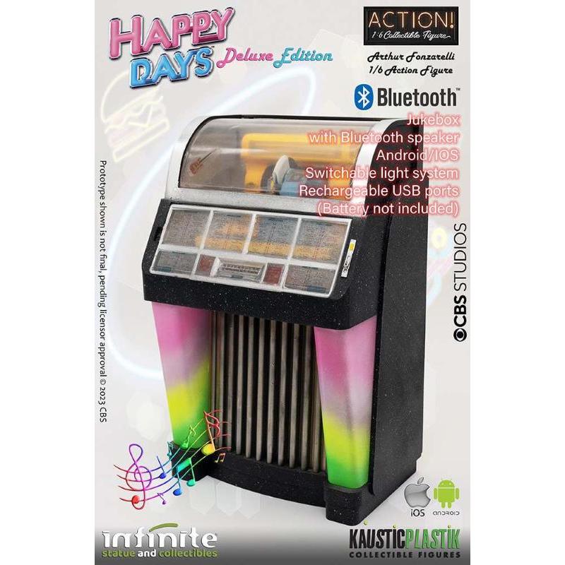 Happy Days Fonzie With Juke-Box 1/6 Deluxe Action Figure Infinite Statue