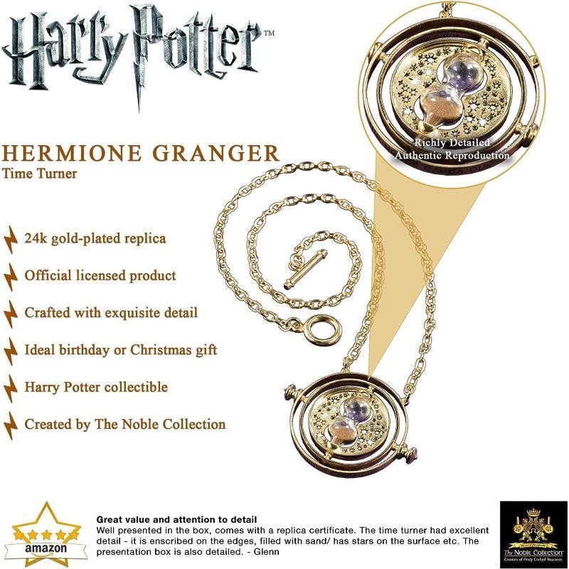 Harry Potter Hermione's Time Turner Replica 24K plated The Noble Collection