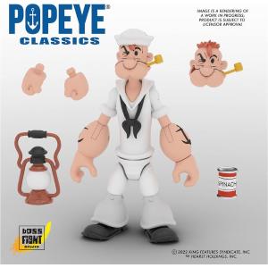 Popeye Classics Wave 02 Popeye White Sailor Suit Boss Fight Studio