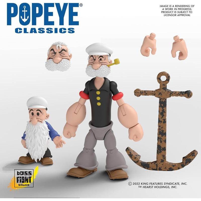 Popeye Classics Wave 02 Poopdeck Pappy Boss Fight Studio