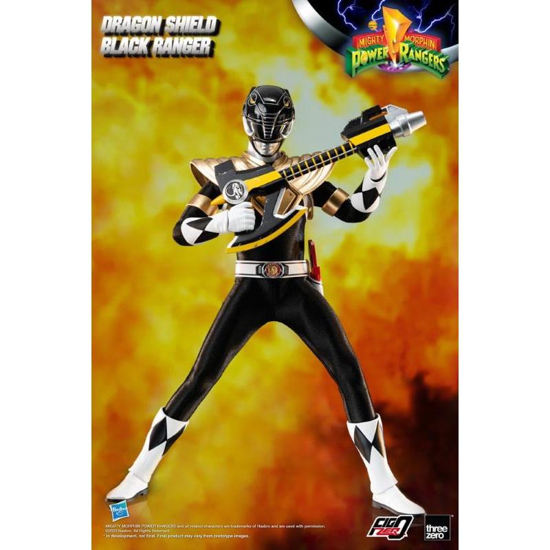 Mighty Morphin Power Rangers FigZero 1/6 Dragon Shield Black Ranger ThreeZero
