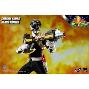 Mighty Morphin Power Rangers FigZero 1/6 Dragon Shield Black Ranger ThreeZero