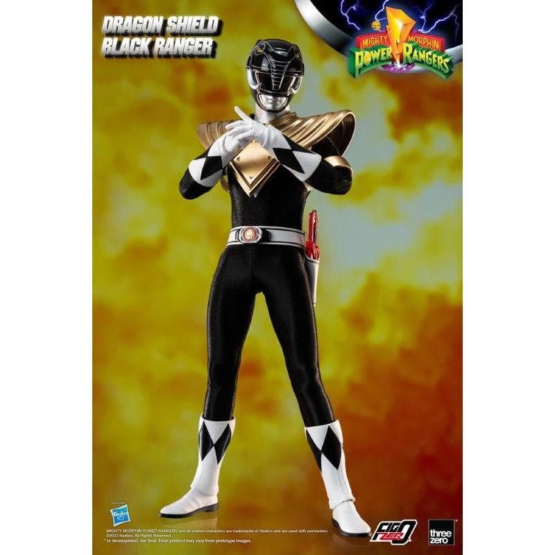 Mighty Morphin Power Rangers FigZero 1/6 Dragon Shield Black Ranger ThreeZero