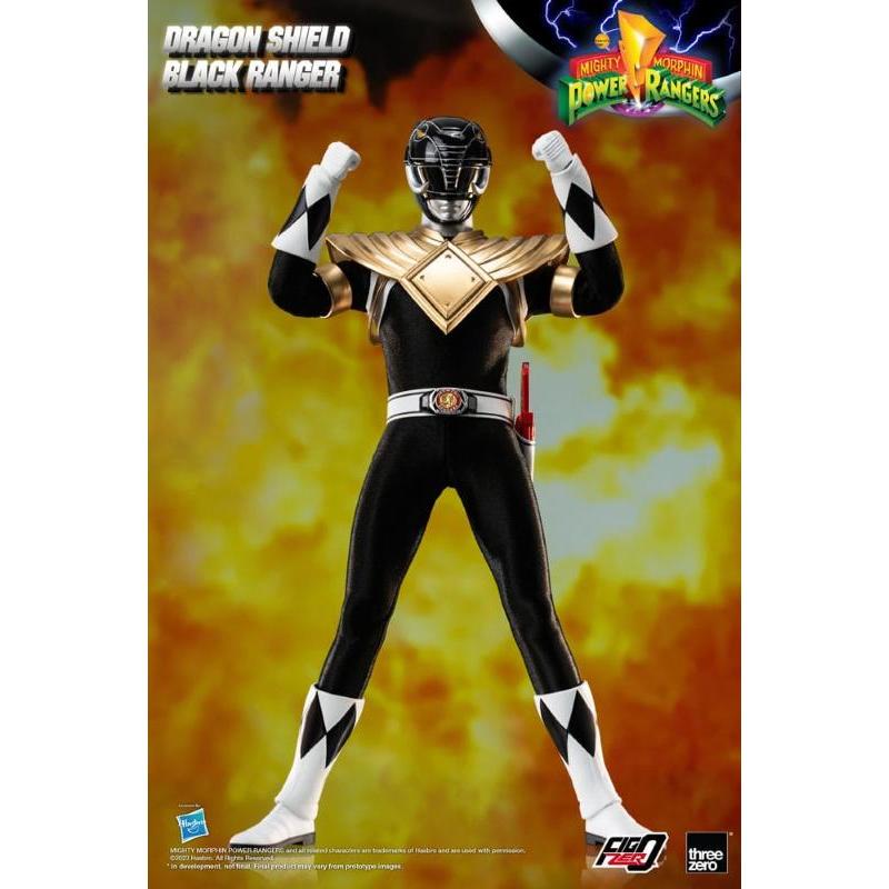 Mighty Morphin Power Rangers FigZero 1/6 Dragon Shield Black Ranger ThreeZero